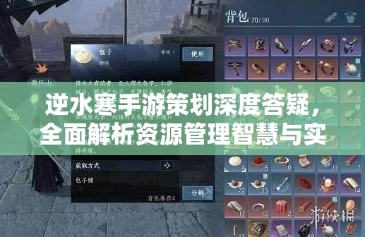 逆水寒手游策划深度答疑，全面解析资源管理智慧与实战技巧