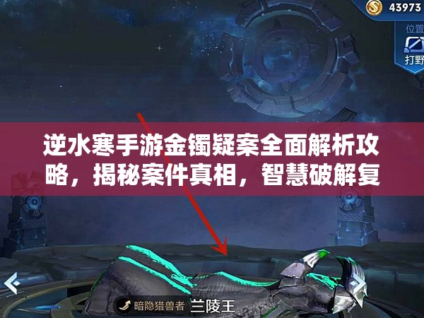 逆水寒手游金镯疑案全面解析攻略，揭秘案件真相，智慧破解复杂迷局