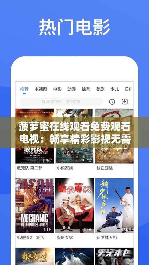 菠萝蜜在线观看免费观看电视：畅享精彩影视无需付费