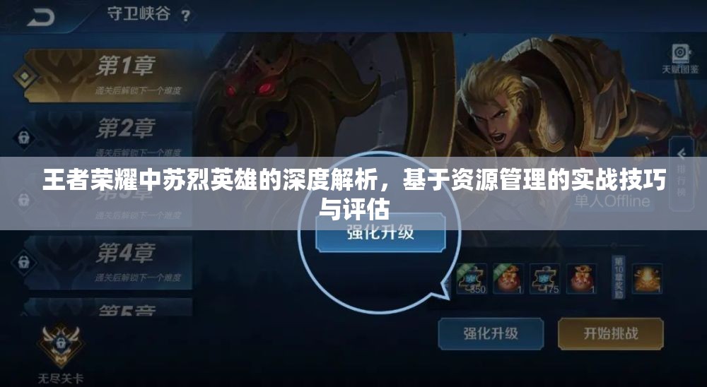 王者荣耀中苏烈英雄的深度解析，基于资源管理的实战技巧与评估
