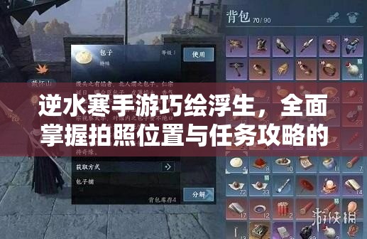 逆水寒手游巧绘浮生，全面掌握拍照位置与任务攻略的资源管理技巧
