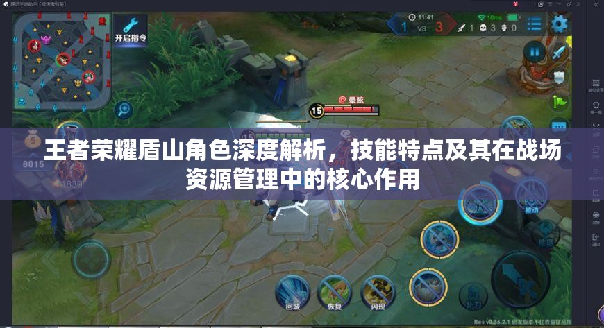 王者荣耀盾山角色深度解析，技能特点及其在战场资源管理中的核心作用