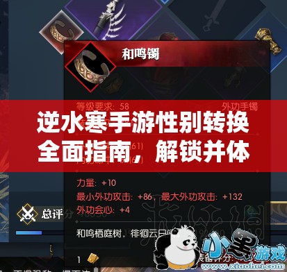 逆水寒手游性别转换全面指南，解锁并体验你的全新游戏身份