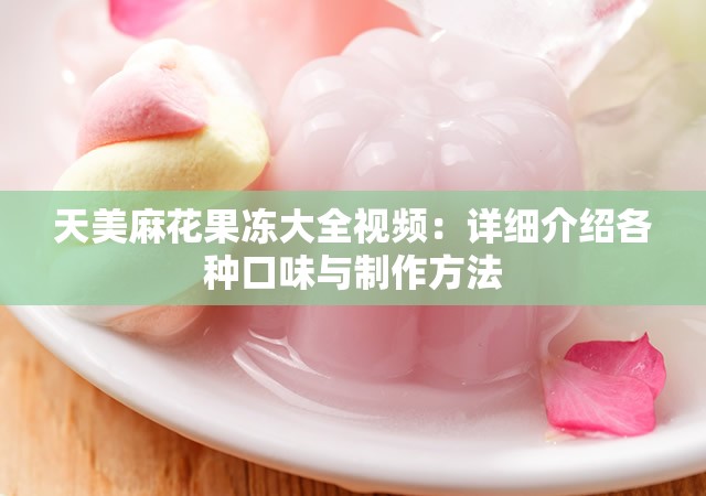 天美麻花果冻大全视频：详细介绍各种口味与制作方法
