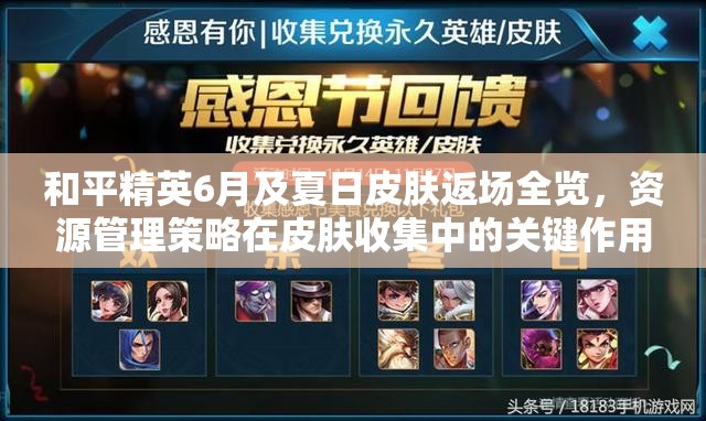 和平精英6月及夏日皮肤返场全览，资源管理策略在皮肤收集中的关键作用