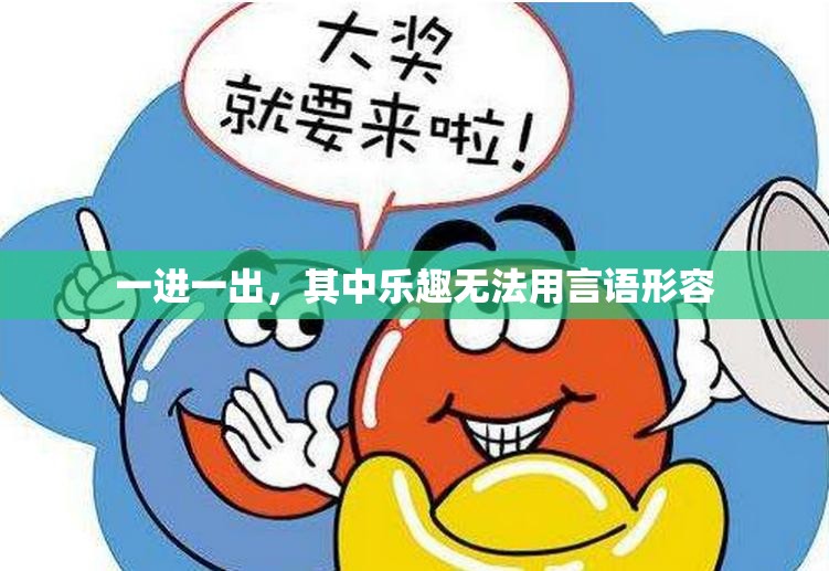 一进一出，其中乐趣无法用言语形容