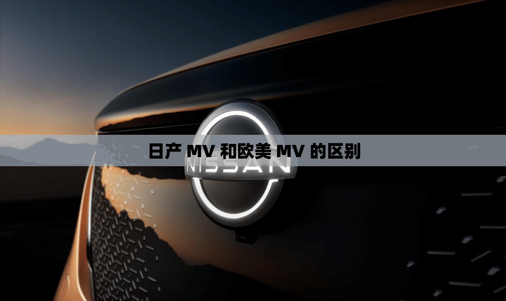 日产 MV 和欧美 MV 的区别