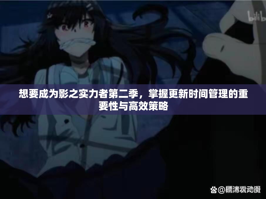 想要成为影之实力者第二季，掌握更新时间管理的重要性与高效策略
