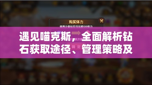 遇见喵克斯，全面解析钻石获取途径、管理策略及价值最大化技巧