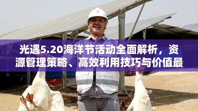 光遇5.20海洋节活动全面解析，资源管理策略、高效利用技巧与价值最大化指南