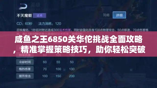 咸鱼之王6850关华佗挑战全面攻略，精准掌握策略技巧，助你轻松突破难关