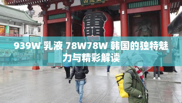 939W 乳液 78W78W 韩国的独特魅力与精彩解读