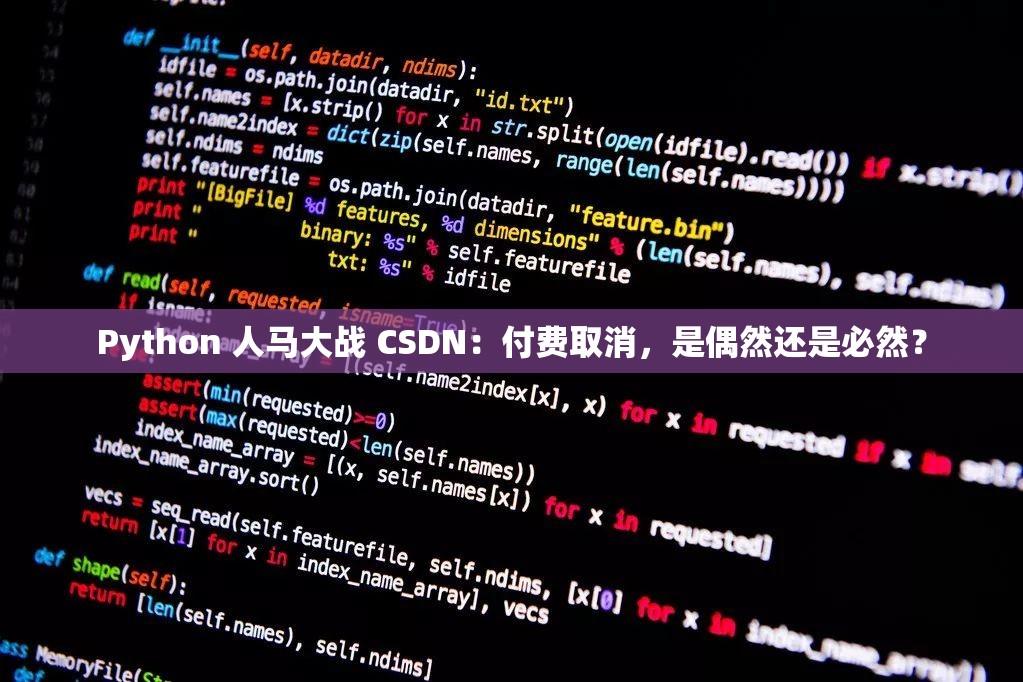 Python 人马大战 CSDN：付费取消，是偶然还是必然？