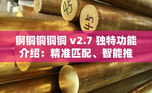 锕铜铜铜铜 v2.7 独特功能介绍：精准匹配、智能推荐、高效检索