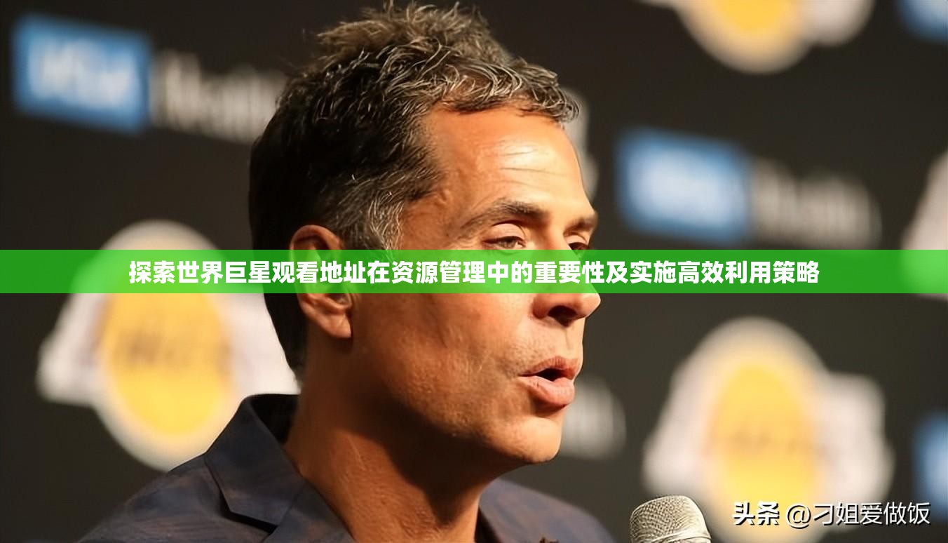 探索世界巨星观看地址在资源管理中的重要性及实施高效利用策略