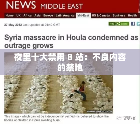 夜里十大禁用 B 站：不良内容的禁地