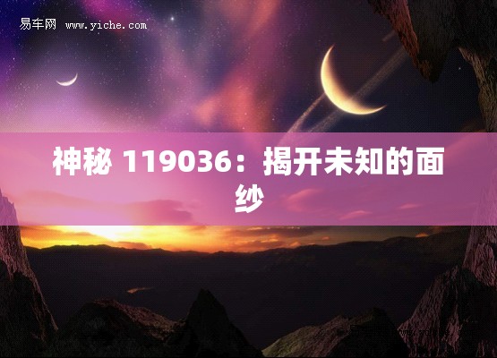 神秘 119036：揭开未知的面纱