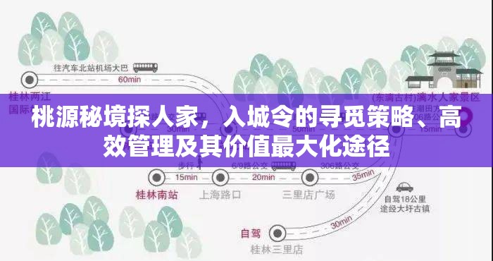 桃源秘境探人家，入城令的寻觅策略、高效管理及其价值最大化途径
