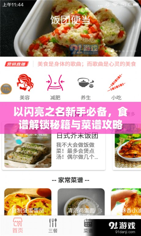以闪亮之名新手必备，食谱解锁秘籍与菜谱攻略全面大放送