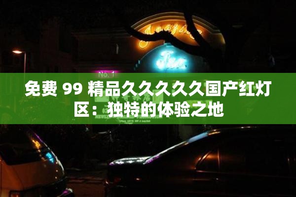 免费 99 精品久久久久久国产红灯区：独特的体验之地