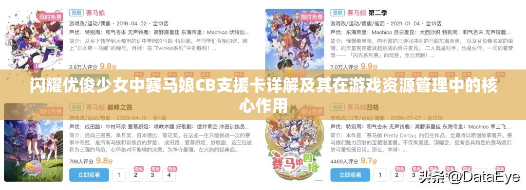 闪耀优俊少女中赛马娘CB支援卡详解及其在游戏资源管理中的核心作用