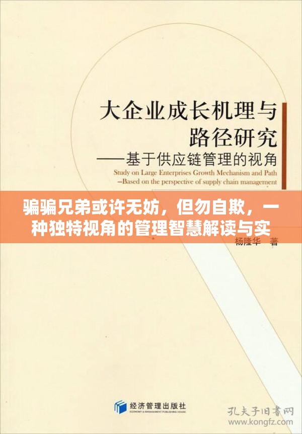 骗骗兄弟或许无妨，但勿自欺，一种独特视角的管理智慧解读与实践应用