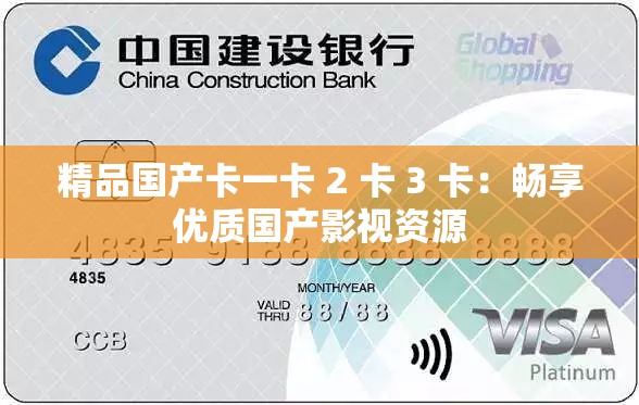 精品国产卡一卡 2 卡 3 卡：畅享优质国产影视资源
