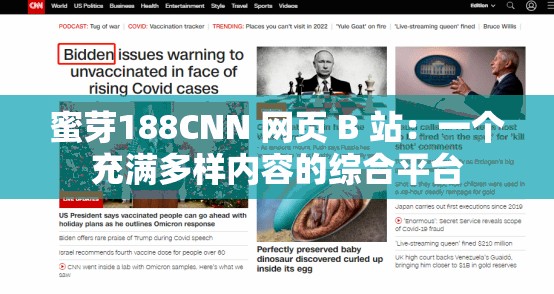 蜜芽188CNN 网页 B 站：一个充满多样内容的综合平台