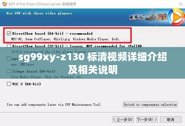 sg99xy-z130 标清视频详细介绍及相关说明