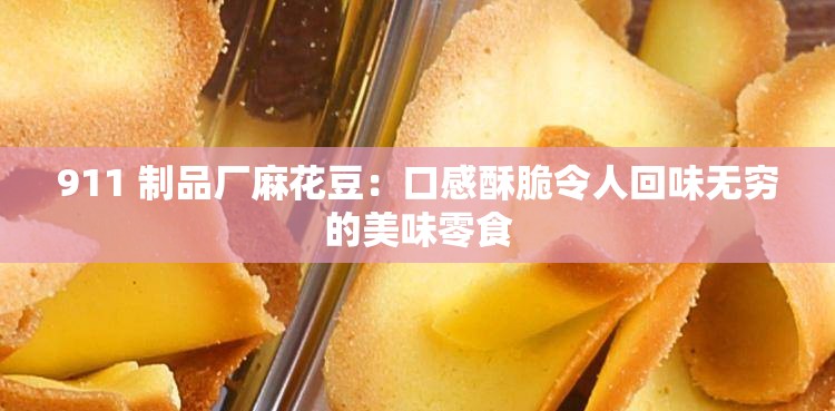 911 制品厂麻花豆：口感酥脆令人回味无穷的美味零食