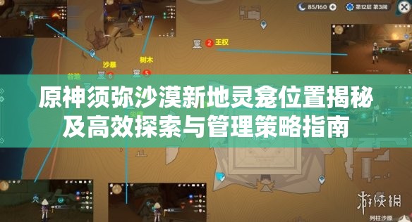 原神须弥沙漠新地灵龛位置揭秘及高效探索与管理策略指南