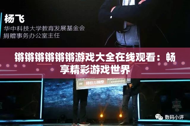 锵锵锵锵锵锵游戏大全在线观看：畅享精彩游戏世界