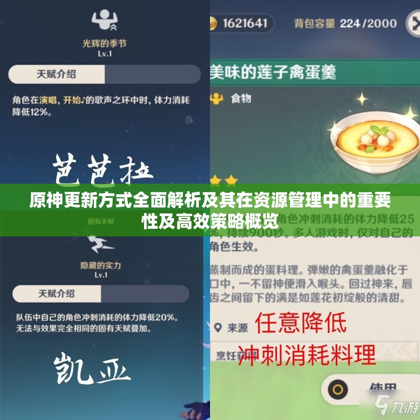 原神更新方式全面解析及其在资源管理中的重要性及高效策略概览