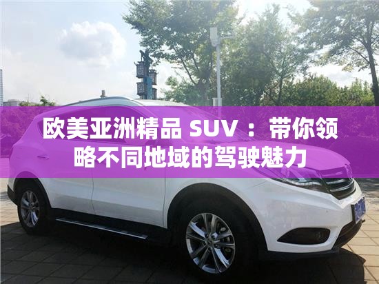 欧美亚洲精品 SUV ：带你领略不同地域的驾驶魅力