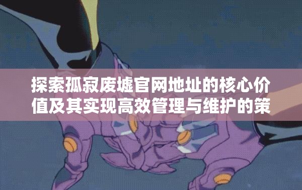 探索孤寂废墟官网地址的核心价值及其实现高效管理与维护的策略