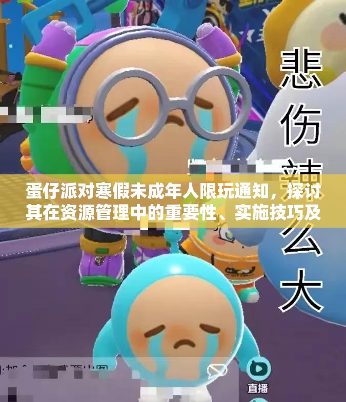 蛋仔派对寒假未成年人限玩通知，探讨其在资源管理中的重要性、实施技巧及价值最大化策略