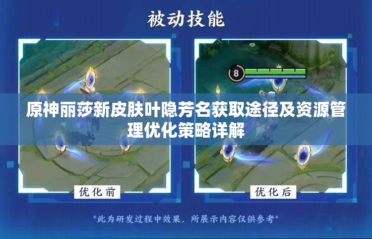 原神丽莎新皮肤叶隐芳名获取途径及资源管理优化策略详解