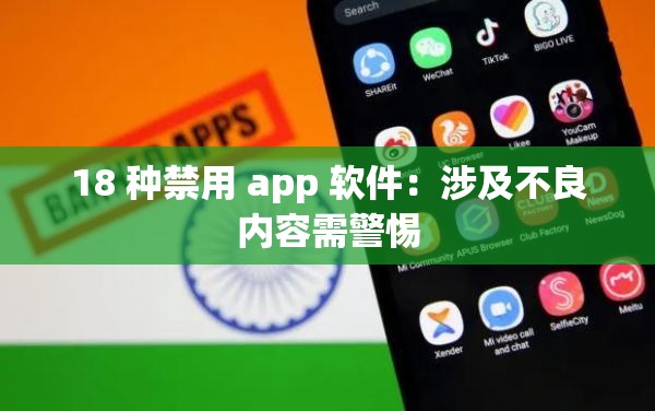 18 种禁用 app 软件：涉及不良内容需警惕
