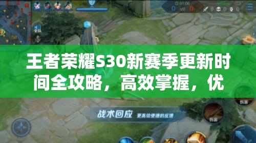 王者荣耀S30新赛季更新时间全攻略，高效掌握，优化游戏资源管理策略