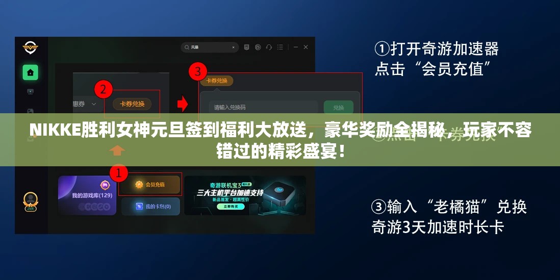 NIKKE胜利女神元旦签到福利大放送，豪华奖励全揭秘，玩家不容错过的精彩盛宴！