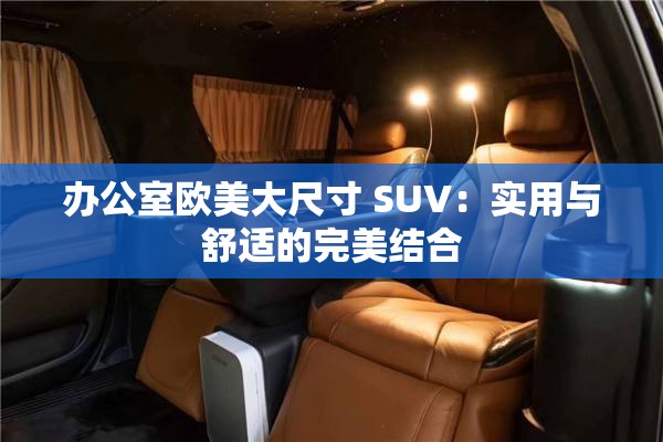 办公室欧美大尺寸 SUV：实用与舒适的完美结合