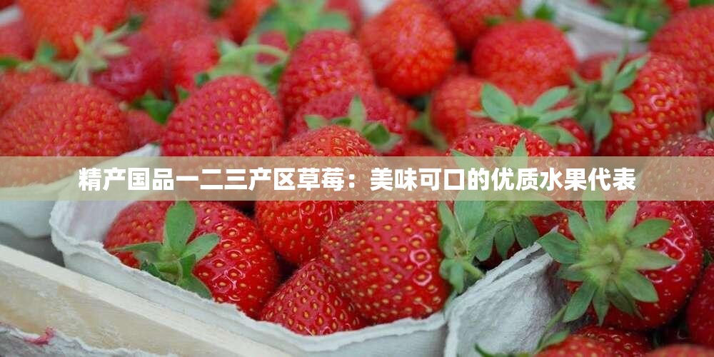 精产国品一二三产区草莓：美味可口的优质水果代表