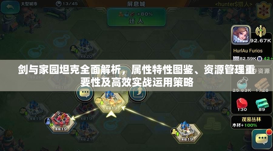 剑与家园坦克全面解析，属性特性图鉴、资源管理重要性及高效实战运用策略