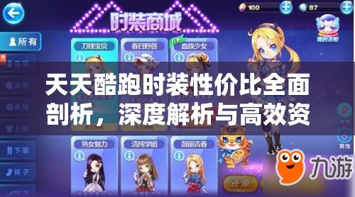 天天酷跑时装性价比全面剖析，深度解析与高效资源管理策略指南
