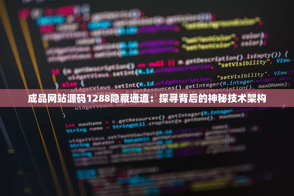 成品网站源码1288隐藏通道：探寻背后的神秘技术架构