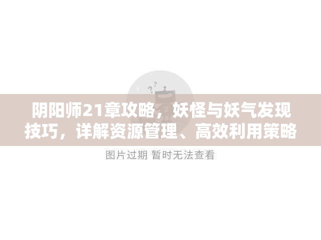 阴阳师21章攻略，妖怪与妖气发现技巧，详解资源管理、高效利用策略以避免浪费