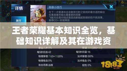 王者荣耀基本知识全览，基础知识详解及其在游戏资源高效管理中的应用重要性