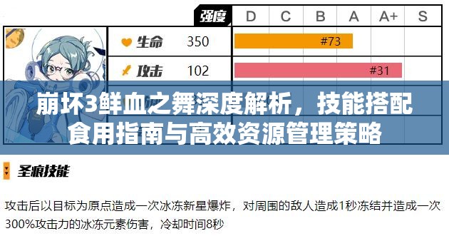 崩坏3鲜血之舞深度解析，技能搭配食用指南与高效资源管理策略