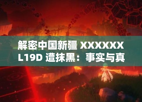 解密中国新疆 XXXXXXL19D 遭抹黑：事实与真相