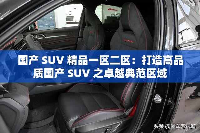 国产 SUV 精品一区二区：打造高品质国产 SUV 之卓越典范区域